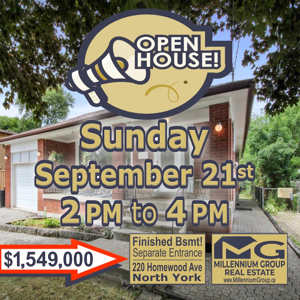 MGroupRealtors's tweet photo. See our 3-Bed, 2-Bath Bungalow w/ Finished Bsmt + Sep Entrance on HUGE 50 X 130 Lot great for 1st Time Buyer or as investment in a great area steps to TTC, Centre Point Mall + amenities! It's got newer roof/fence/deck/windows + sump pump prevents floods! See you at 2 PM! 🕑
#MGRE https://t.co/VbKy90LeN4