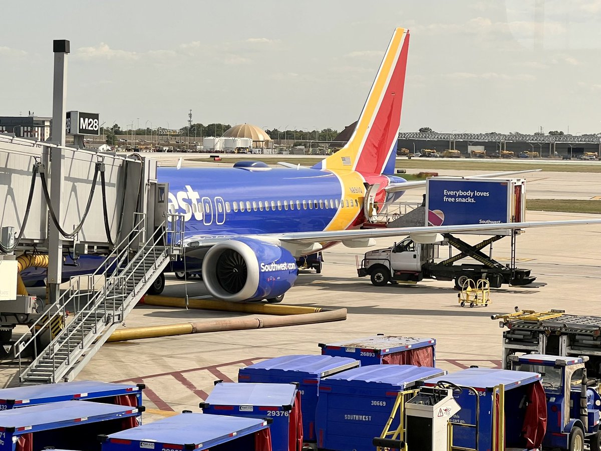 thjig4's tweet photo. Thanks for the ride today @SouthwestAir https://t.co/bUh5kfkyrX