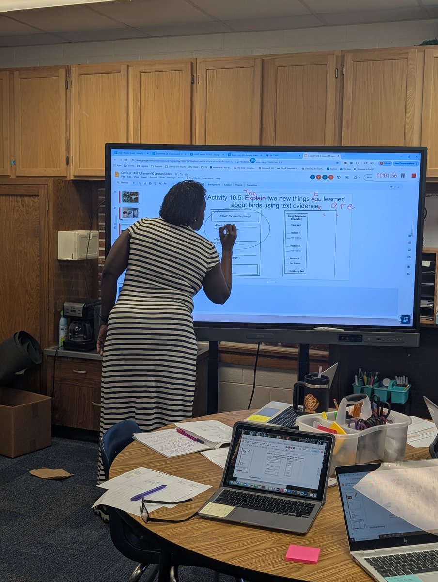 Shout out to Ms. Wedlow for volunteering to do lesson rehearsal during PLCs today to ensure that her 3rd Grade students <a href="/WMGreenFWISD/">WM Green Elementary School</a> master writing! <a href="/CortezLupe1/">Guadalupe Cortez </a>