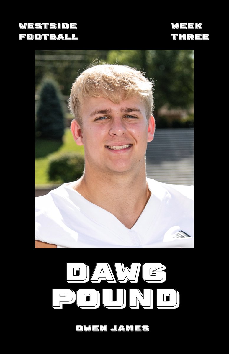 Omaha Westside Warrior Football (@whs_warriorfb) on Twitter photo WESTSIDE FOOTBALL WEEK THREE AWARDS!!
- Dawg Pound ☠️
- Owen James WESTSIDE FOOTBALL WEEK THREE AWARDS!!
- Dawg Pound ☠️
- Owen James