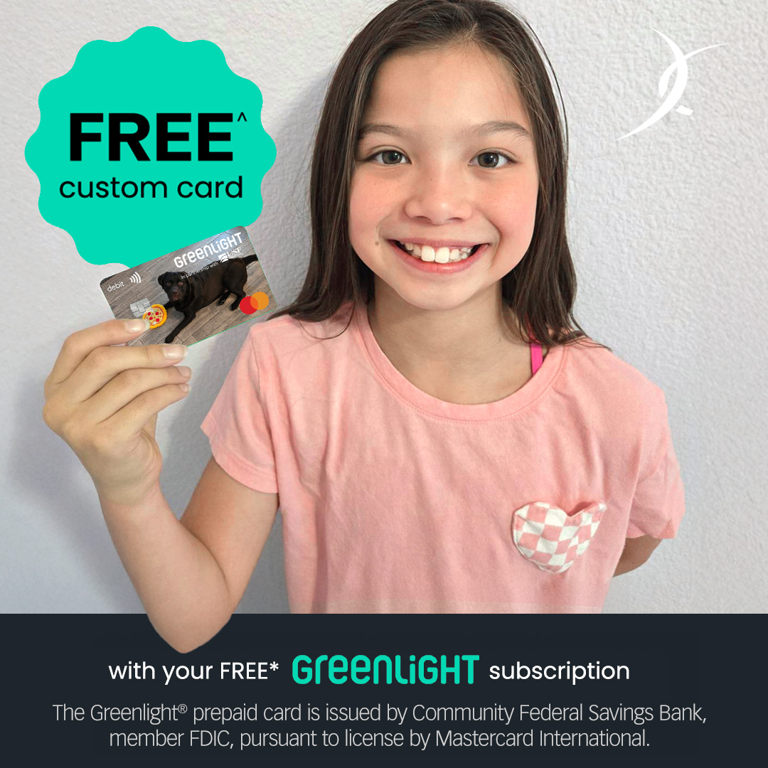 DardenCU's tweet photo. Kids can now design their own Greenlight debit card 🐾🎨 Free with your DCU membership + $10 bonus through Oct. 16.

💳 https://t.co/ZD2qmzTjfU

#DCU #GreenlightCard https://t.co/m0prPhmaKC