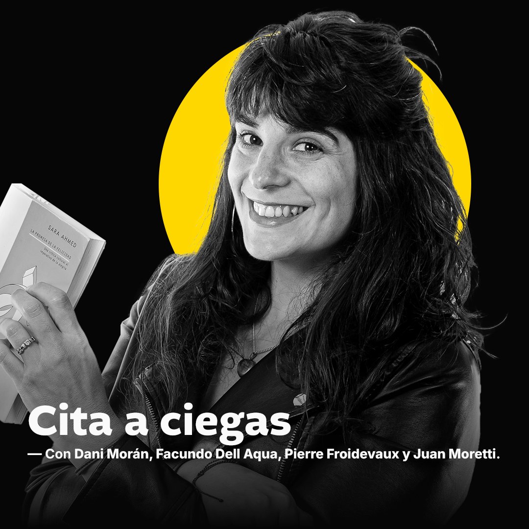 Hoy va a ser un descontrol de doble sentidos, seguro. A las 21:30 en Cita a Ciegas con <a href="/_danimoran_/">Dani Moran</a> <a href="/facundodellaqua/">Facundo Dell Aqua</a> <a href="/Fraudebo/">Pierre Froidevaux</a> y <a href="/podriaocurrir/">Juan Francisco Moretti</a> van a hablar de LO CHIQUITO. Prepará tu cita que acá te vemos!

youtube.com/live/FQNy29vb6…