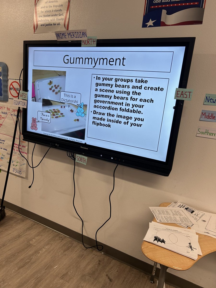 valvare2's tweet photo. Our 6th graders explored different types of governments today, using gummy bears to model how each one works 🐻 https://t.co/UMCcfWJZcJ