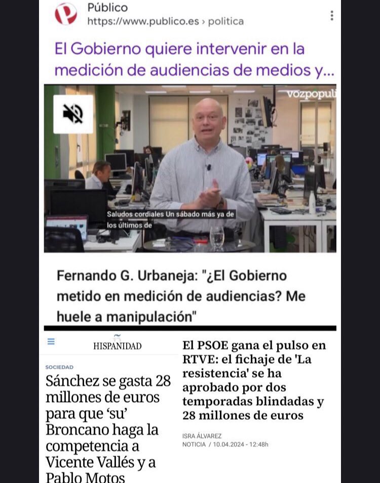 sueciasski's tweet photo. Sabias que las #AUDIENCIAS están MANIPULADAS por #Sanchez?  

ORDENA “disparar” las #audiencias de la comunista pro etarra y prro Hamas  #RTVE en #BANCARROTA 

En 2018, Sanchez contrató a Kantar Media, S.A por 45 millones para medir y controlar las #Audiencias en #España https://t.co/fc81UqwZd5