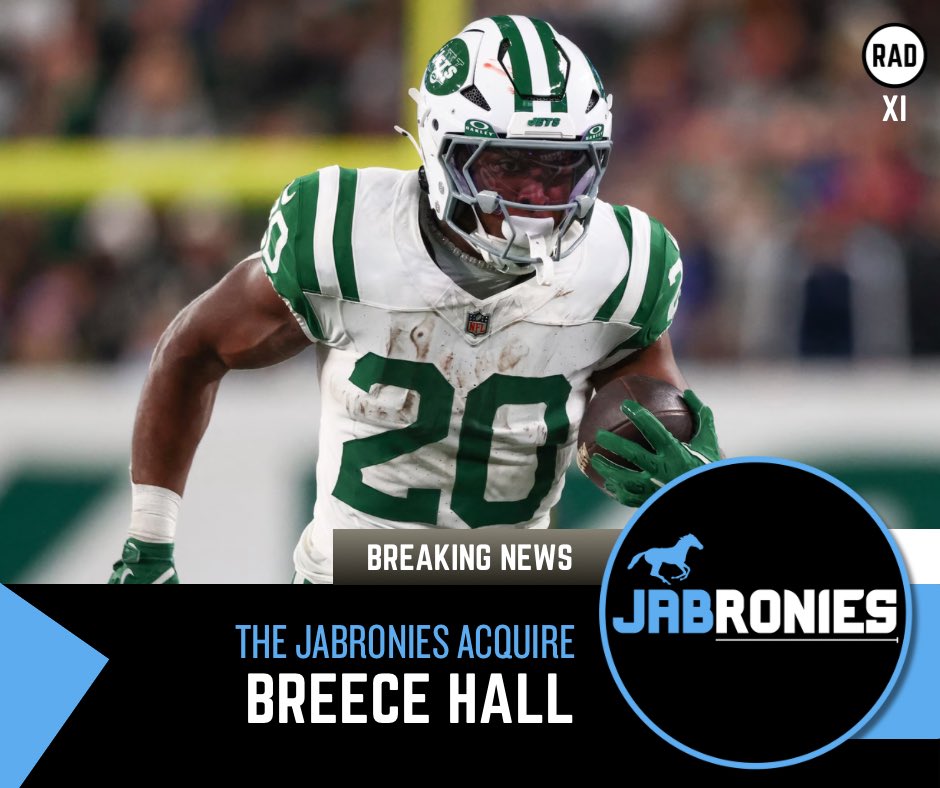 TheRadLeagueX's tweet photo. 🚨TRADE: @JabJabronies trade Tony Pollard, Tyler Warren &amp; Ricky Pearsall to @FigureItOut_TRL for Breece Hall, Marvin Harrison Jr. &amp; Drake Maye. https://t.co/jneuKjLZjP
