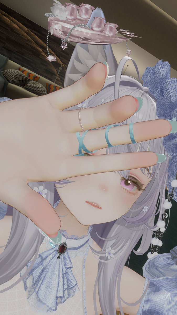 おはよ～。寝顔はみてはいけません