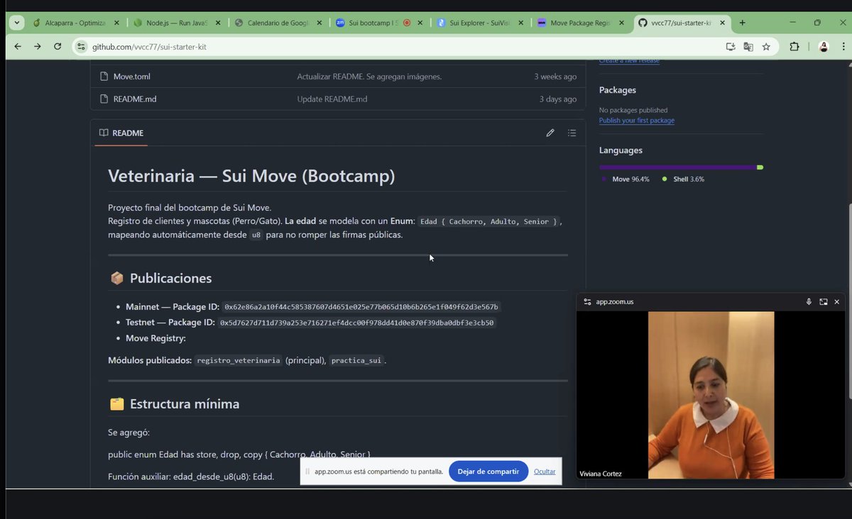 SuiLatamdevs's tweet image. 🌎✨ Un mes lleno de aprendizaje, comunidad y mucho Sui en Latam con @waylearnlatam y @SuiNetwork 

Cerramos septiembre con el Demo Day del Bootcamp Sui, donde los developers de la región mostraron los proyectos que construyeron con Move y la blockchain de Sui 💻