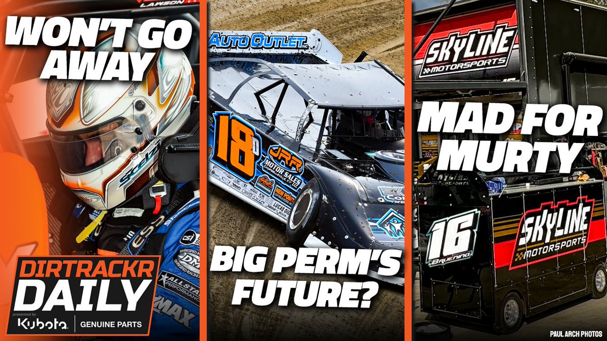 Rumblings today about Daulton Wilson's future, who the internet wants in the Skyline car, what's ahead in the short term for Donny Schatz, and the one sprint car rumor that won't go away.

Tune in!

📺 youtu.be/-StIqfxBxus
🎧 podcasts.apple.com/us/podcast/dai…
📰 dirtrackr.com/daily/1430