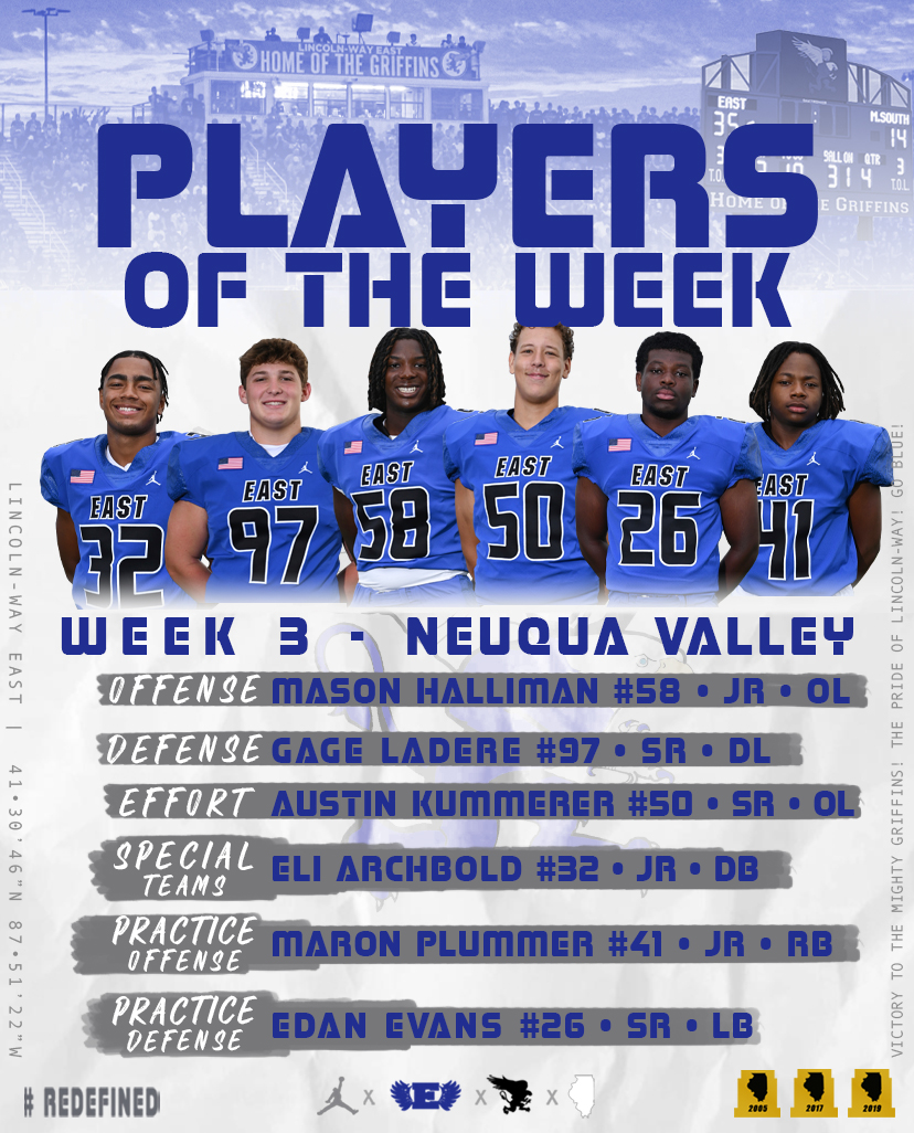 Lincoln-Way East Football tweet media