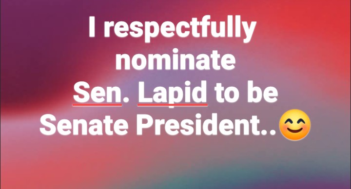 Time to shine Supremo😊 #Senate