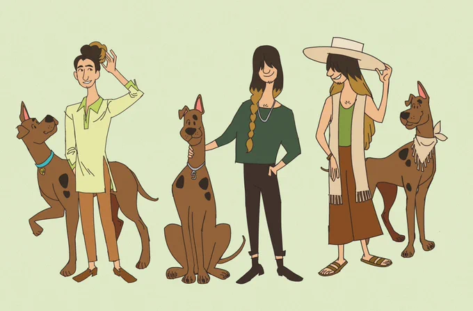 i missed the anniversary but here's fashion exploration with the scooby doo gang