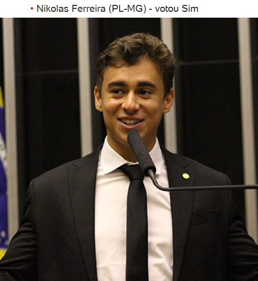 parabensnikolas's tweet photo. Parabéns Nikolas Ferreira por votar SIM na PEC DA BLINDAGEM 👏👏👏 https://t.co/DQRsfd4NbG