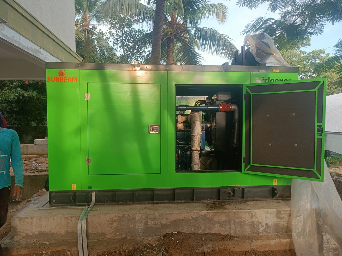 maxpowerservice's tweet image. Recent delivery of 58.5kVA Kirloskar Powergen Diesel Generator Set at Redhills, Chennai, Tamilnadu.

For more details, visit 👉 maxpowerservices.com or call 📞 9382836363.

#KirloskarDG #DieselGenerator #PowerSolutions #CommercialPower #ReliableEnergy #ChennaiBusiness #gensets