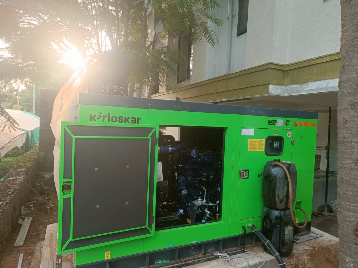 maxpowerservice's tweet image. Recent delivery of 58.5kVA Kirloskar Powergen Diesel Generator Set at Redhills, Chennai, Tamilnadu.

For more details, visit 👉 maxpowerservices.com or call 📞 9382836363.

#KirloskarDG #DieselGenerator #PowerSolutions #CommercialPower #ReliableEnergy #ChennaiBusiness #gensets
