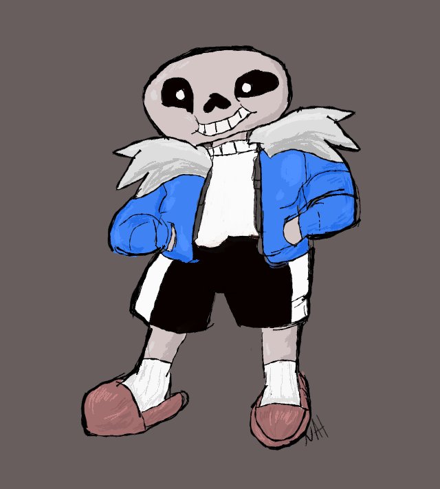 NatDrawz's tweet image. I drew Sans Undertale #undertale