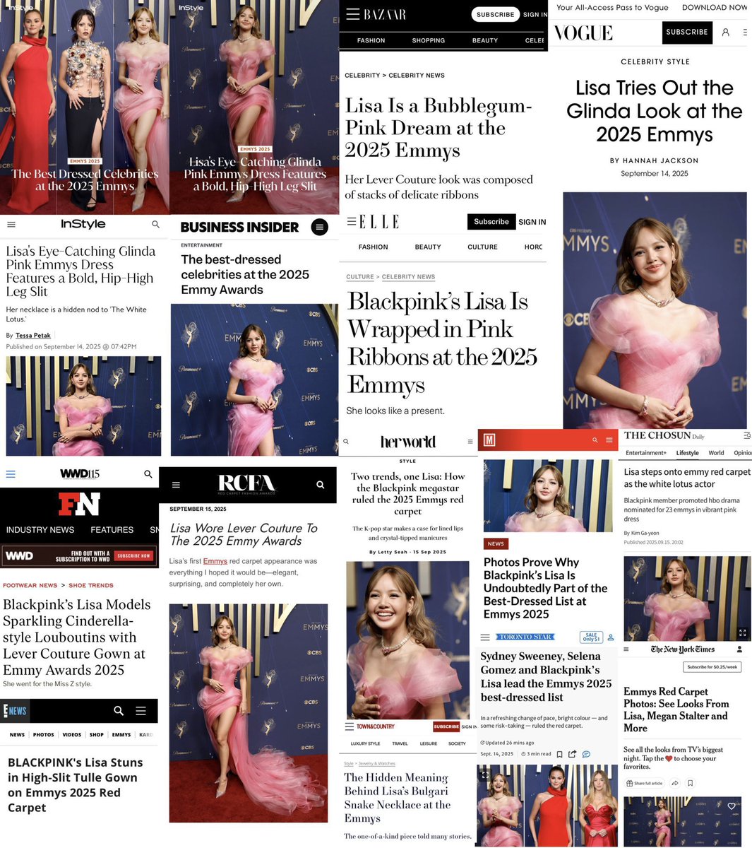 ดูเอานะคะ ลิลลี่เค้าไม่ได้อวยโอเว้อ 
สำนักข่าวตปท(ระดับความน่าเชื่อถือ1-3) อวยกันเต็ม เจ้าแม่เอนเกจ หลักล้าน++ทุกโพสต์ มาดามลิซ่านี่เริสจริงๆๆๆ

LISA AT EMMYS 2025
#LISAx77thEmmyAwards
#Emmys #Emmys2025

<a href="/wearelloud/">LLOUD</a> <a href="/TelevisionAcad/">Television Academy</a>