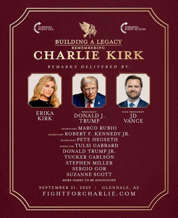 That stadium does NOT have enough seats for those paying their respects to Charlie Kirk!! ✝️🇺🇸