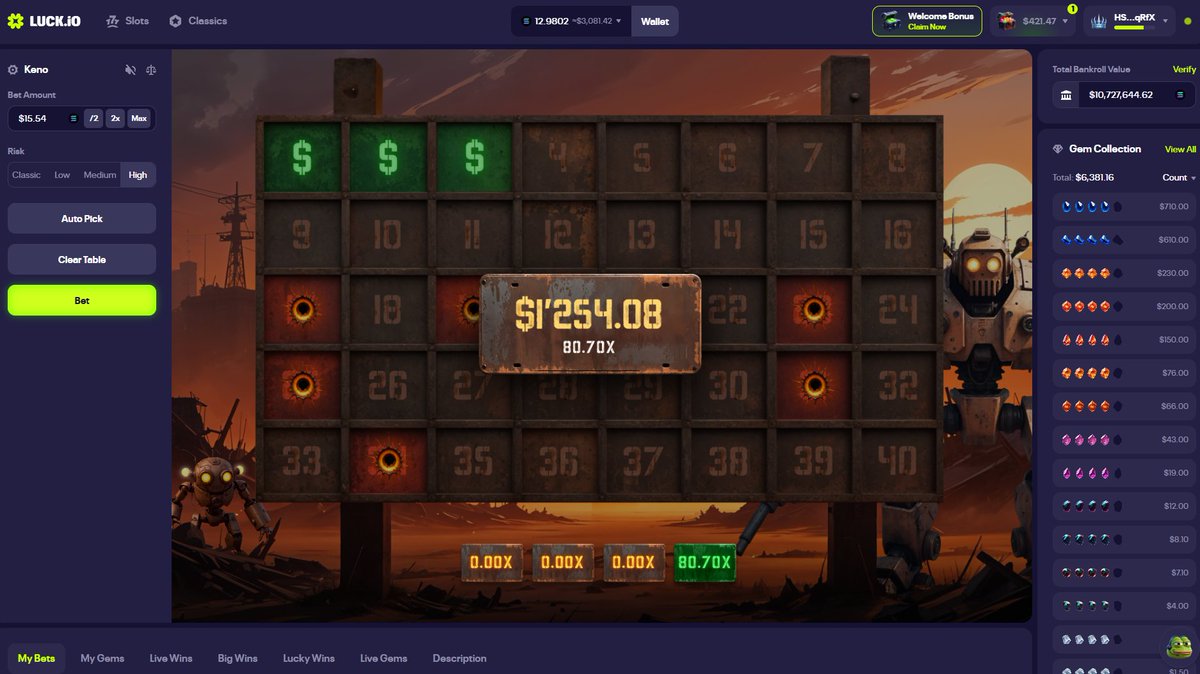 Sneakzy2's tweet image. 15$ -&amp;gt; 1,250$ on @luckio 🔥

luck.io/referral/sneak…

sol addy 👇