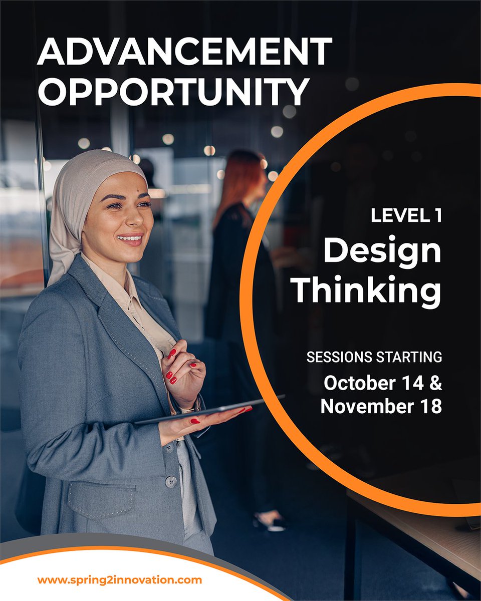 Spring2Inno's tweet image. Your Starting Point
Through case studies, interactive sessions, and practical exercises, you’ll learn to apply design thinking in your own workplace—starting from Day 1.
Join us for one of our upcoming sessions—zurl.co/zcYdk
#Spring2Innovation #TeamLearning