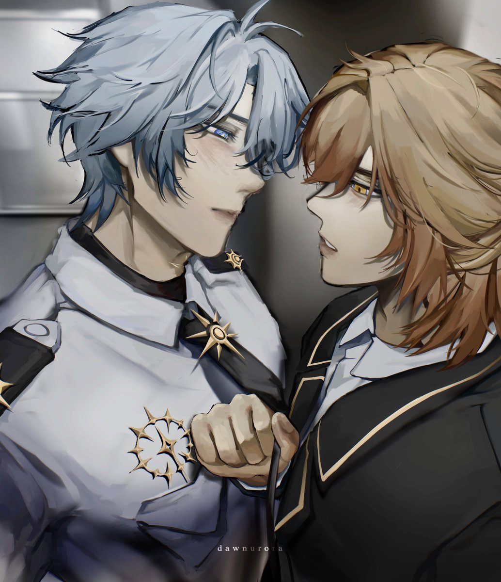 dawnurora's tweet image. day 5: pilot x flight attendant (au jobs).... #phaidei #phaideiweek