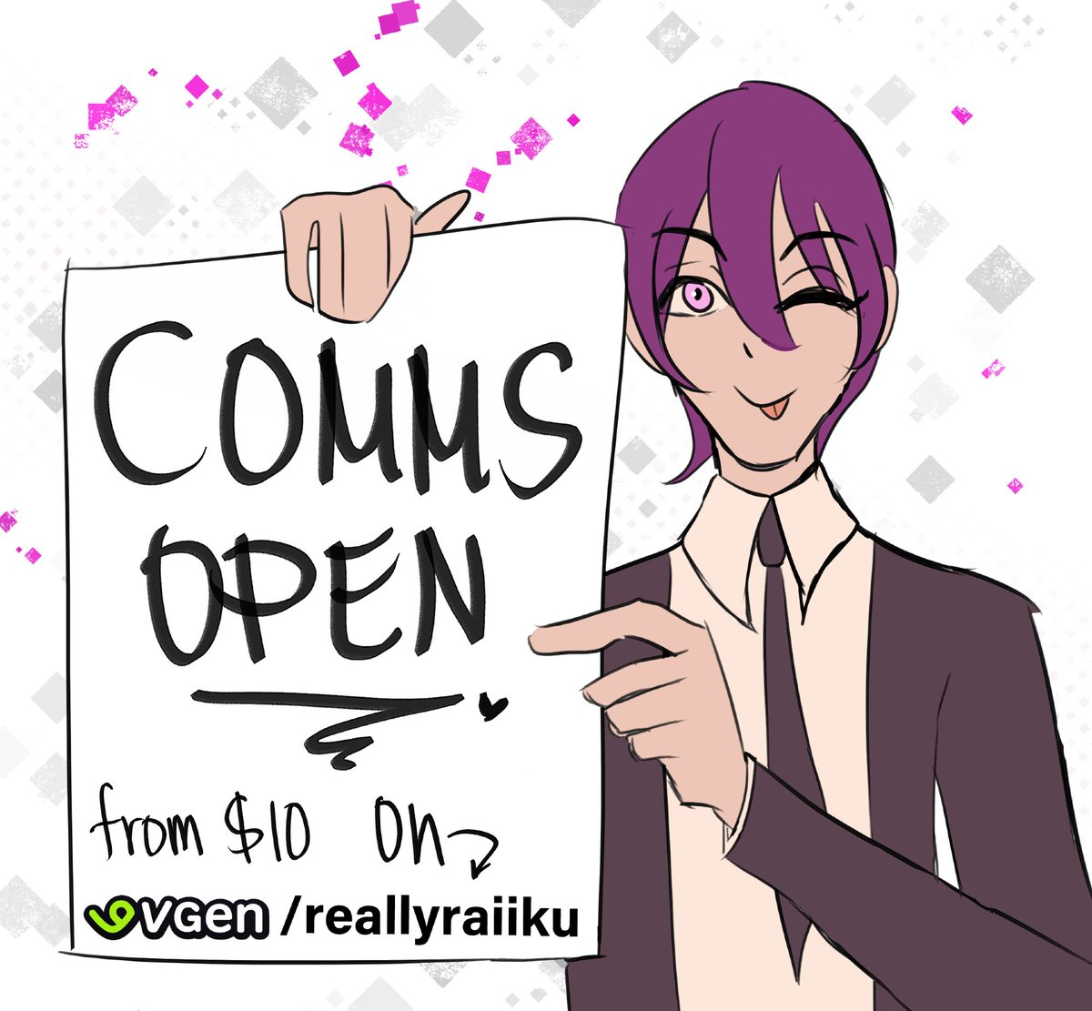 Raiiku 💜 (commissions open!) tweet media