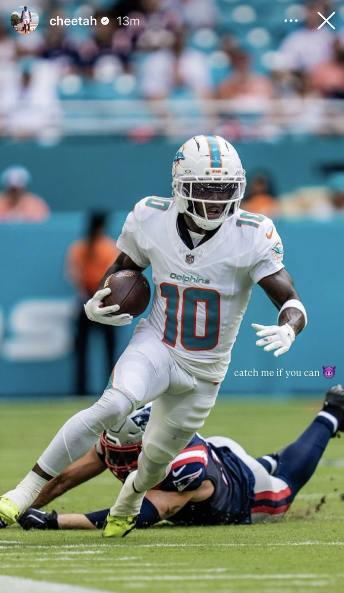 BrandonRLiguori's tweet photo. Miami #Dolphins WR Tyreek Hill just posted this on his Instagram story: https://t.co/nFhmrkU14m