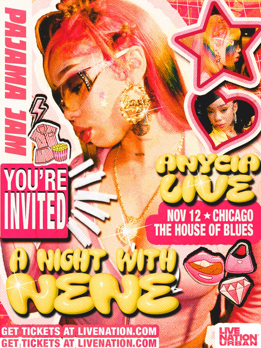 NOW ON SALE! 🍿💞 Grab your PJ's and your popcorn! It's time to secure your spot for A Night With Nene—Pajama Jam with Anycia on November 12.

You're invited → livemu.sc/48mbW8Z