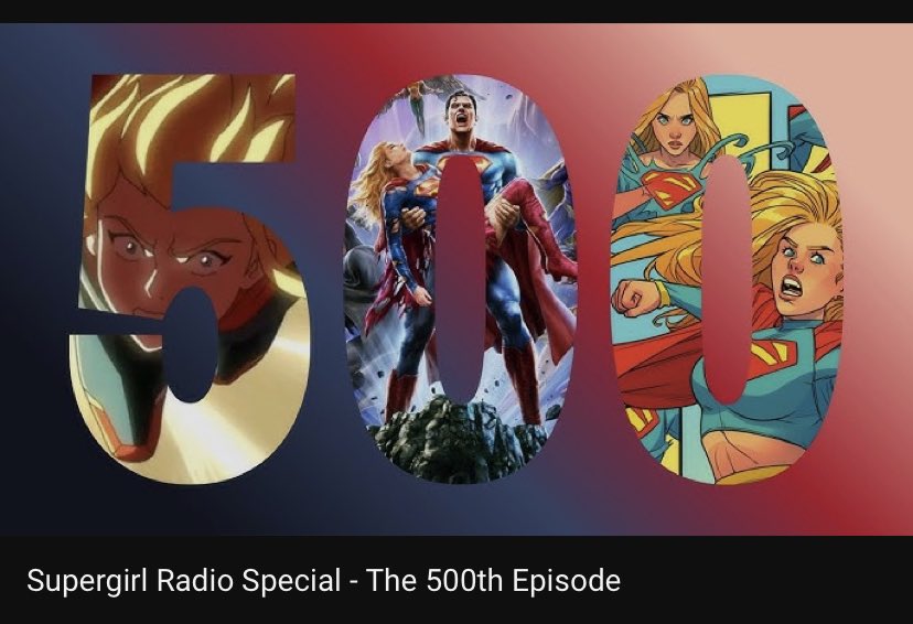 OH‼️MY‼️GOODNESS‼️ it is <a href="/SupergirlRadio/">Supergirl Radio</a> 500th EPISODE TONIGHT at 9pm EST (1 hr away)
🥳🥳🥳
Please watch, and support!! Morgan and Rebecca are wonderful. Years ago, I was lucky to be guest on their show!
 
 m.youtube.com/watch?v=gBZY8H…