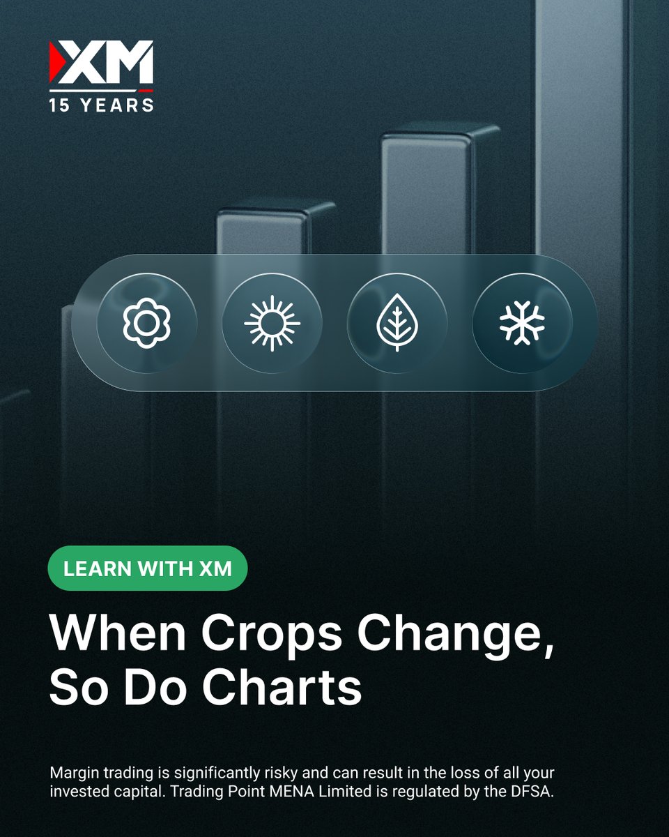 XMMENA's tweet image. Markets have seasons too. 🌾 
Keep learning with us ➡️xm.com/mena/learning-…  

#XMMENA #LearnWithXM #Commodities