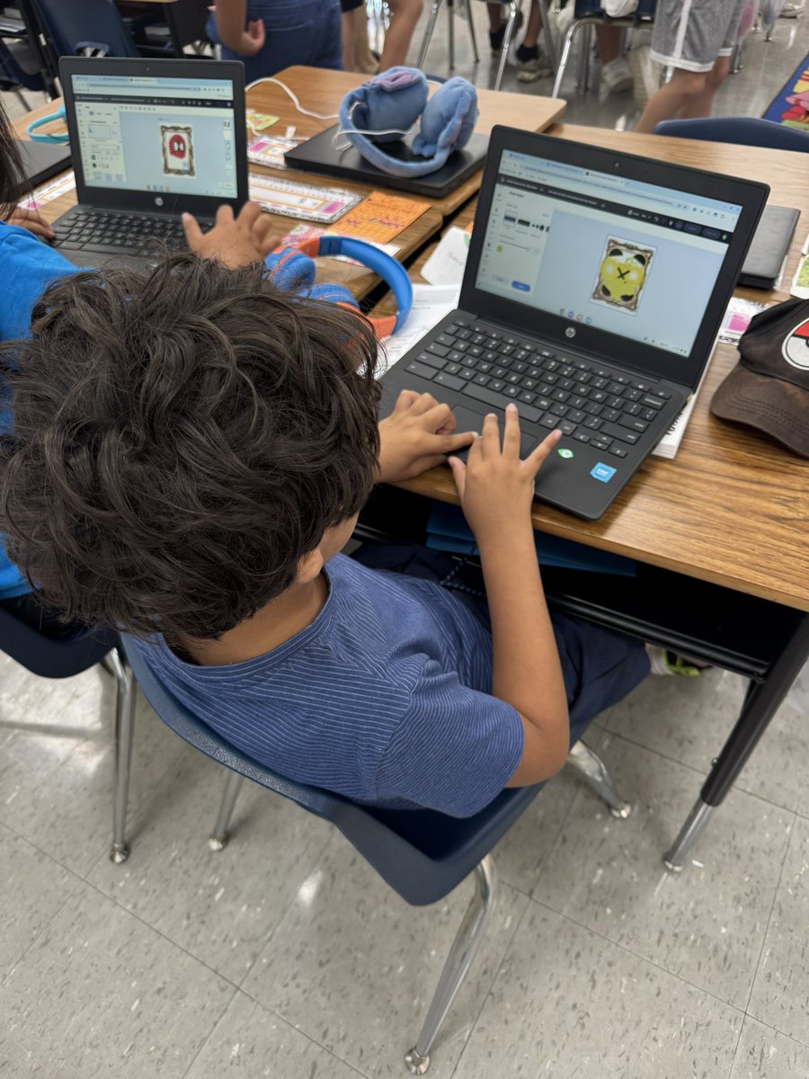 NVedtechashley's tweet photo. Thank you @AdobeExpress and @annkozma723 for a super fun #dotday experience! Helped out in a 2nd/3rd grade class and the kids had a wonderful time! https://t.co/qYkxm9PZeD