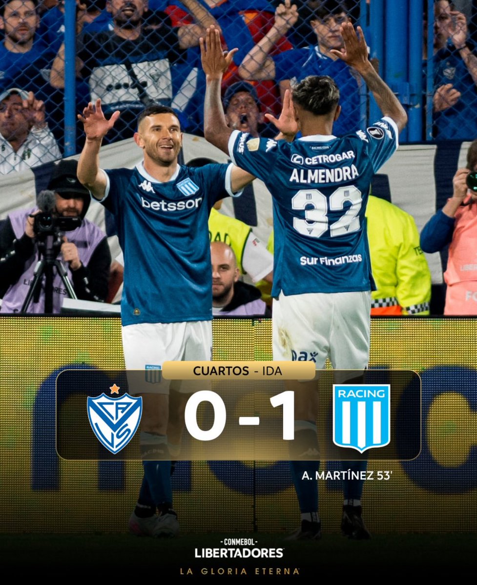 FranCorvoisier's tweet photo. 🔎 | Racing ganó por primera vez en su HISTORIA un partido de fase eliminatoria como visitante en la Copa Libertadores, tras intentarlo 18 veces y fallar en cada uno de ellos. Barcelona SC 🇪🇨 se tardó más, lo logró luego de 19 intentos fallidos.

📸 | @Libertadores https://t.co/HXbwsYvmct