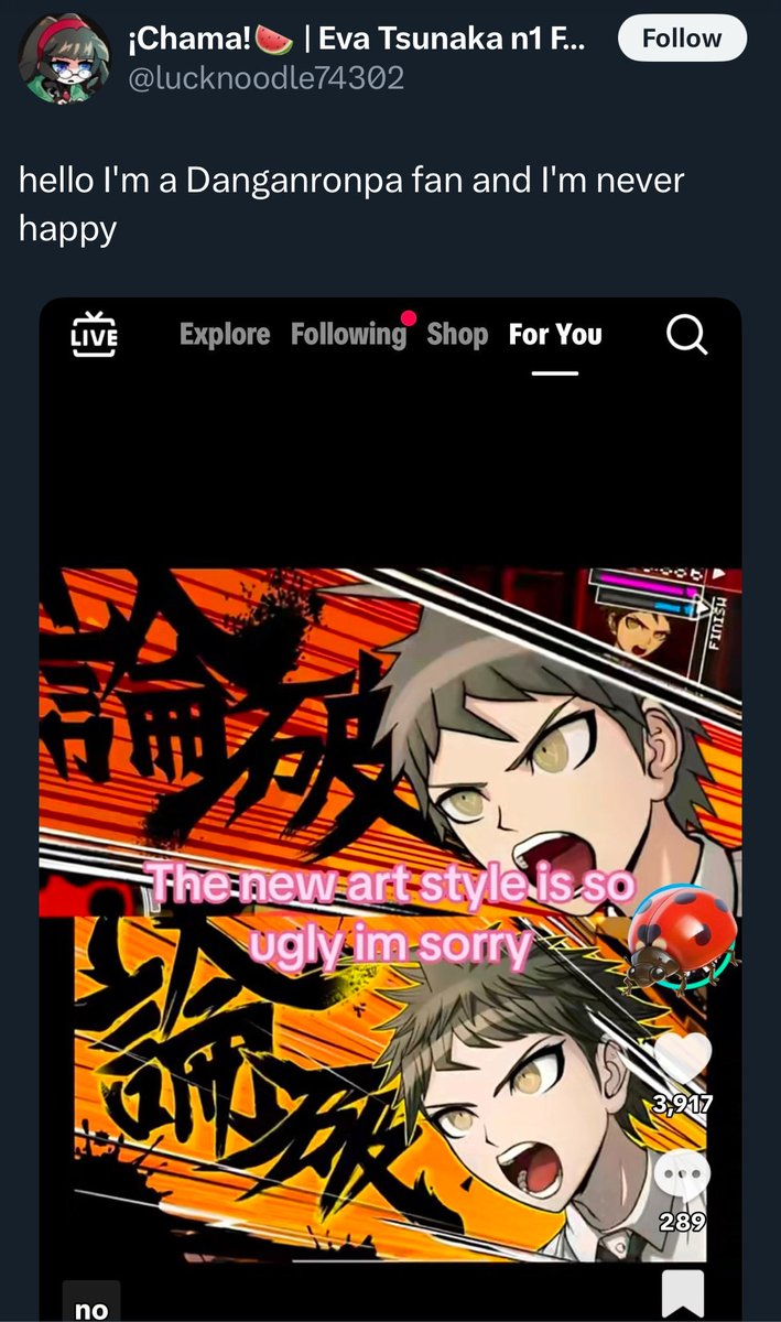 danganronpa struggles tweet media