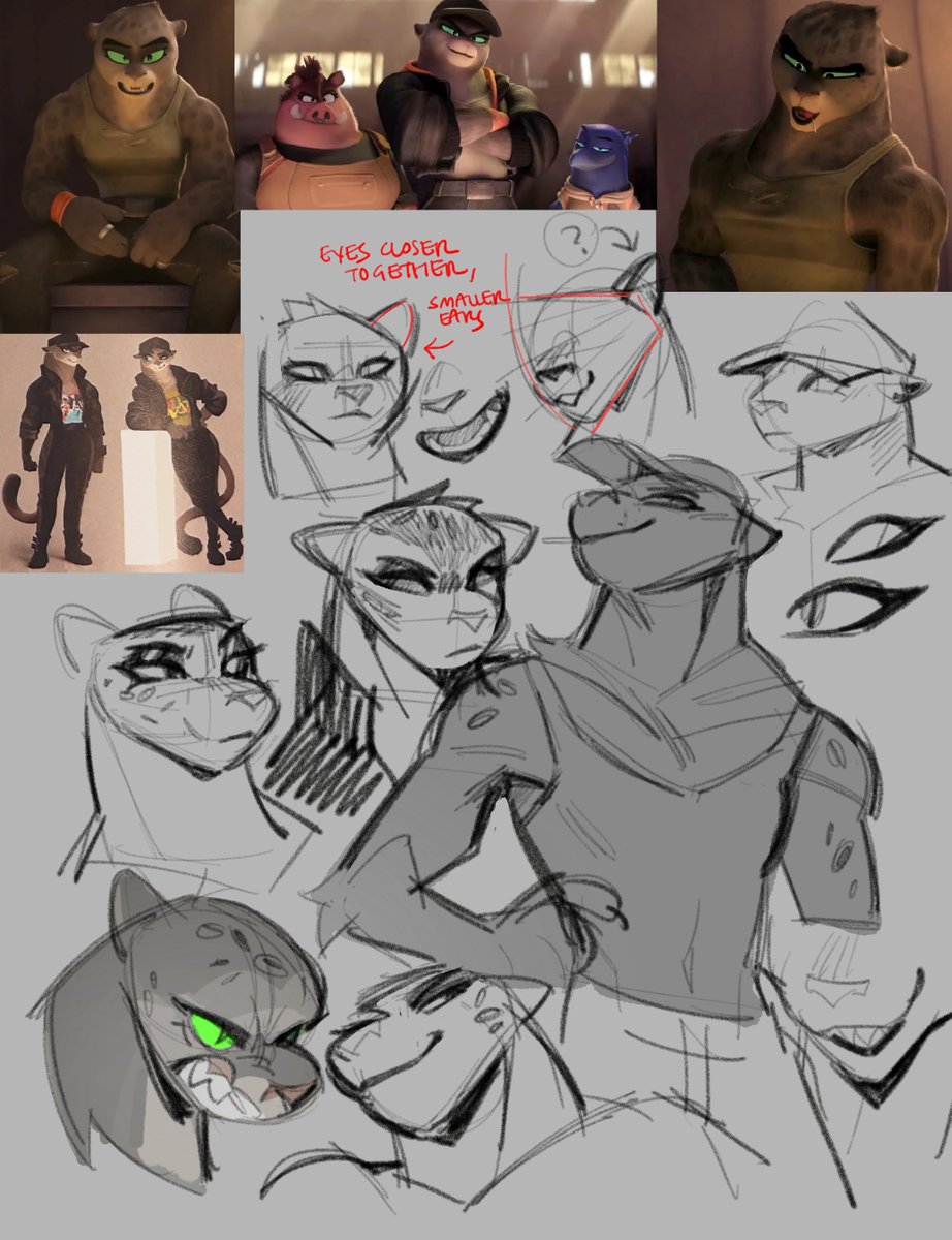 ashtodusk's tweet photo. more #badguys studies, you can see where i started losing steam kaha ;w; https://t.co/p7lHcbLeC5