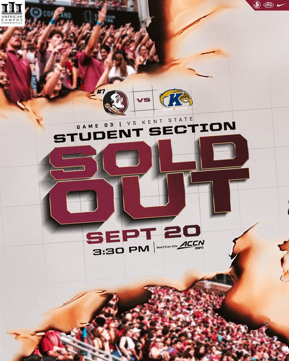 The students are ready for Saturday!

<a href="/americancampus/">American Campus</a> 

#NoleFamily | #KeepCLIMBing