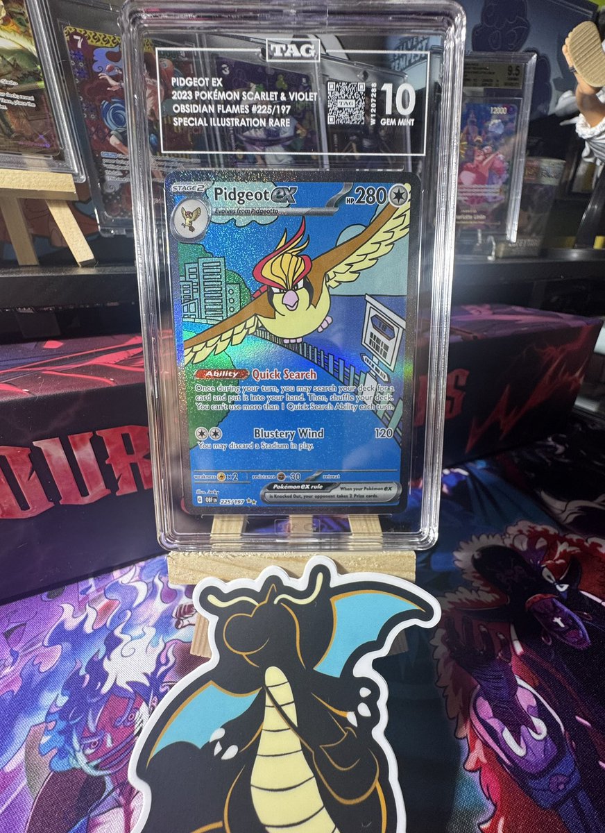 S/o <a href="/dragoran_tcg/">Dragoran</a> for this beautiful TAG 10 Pidgeot 😁 

Crazy this card is less than $15 raw 👀