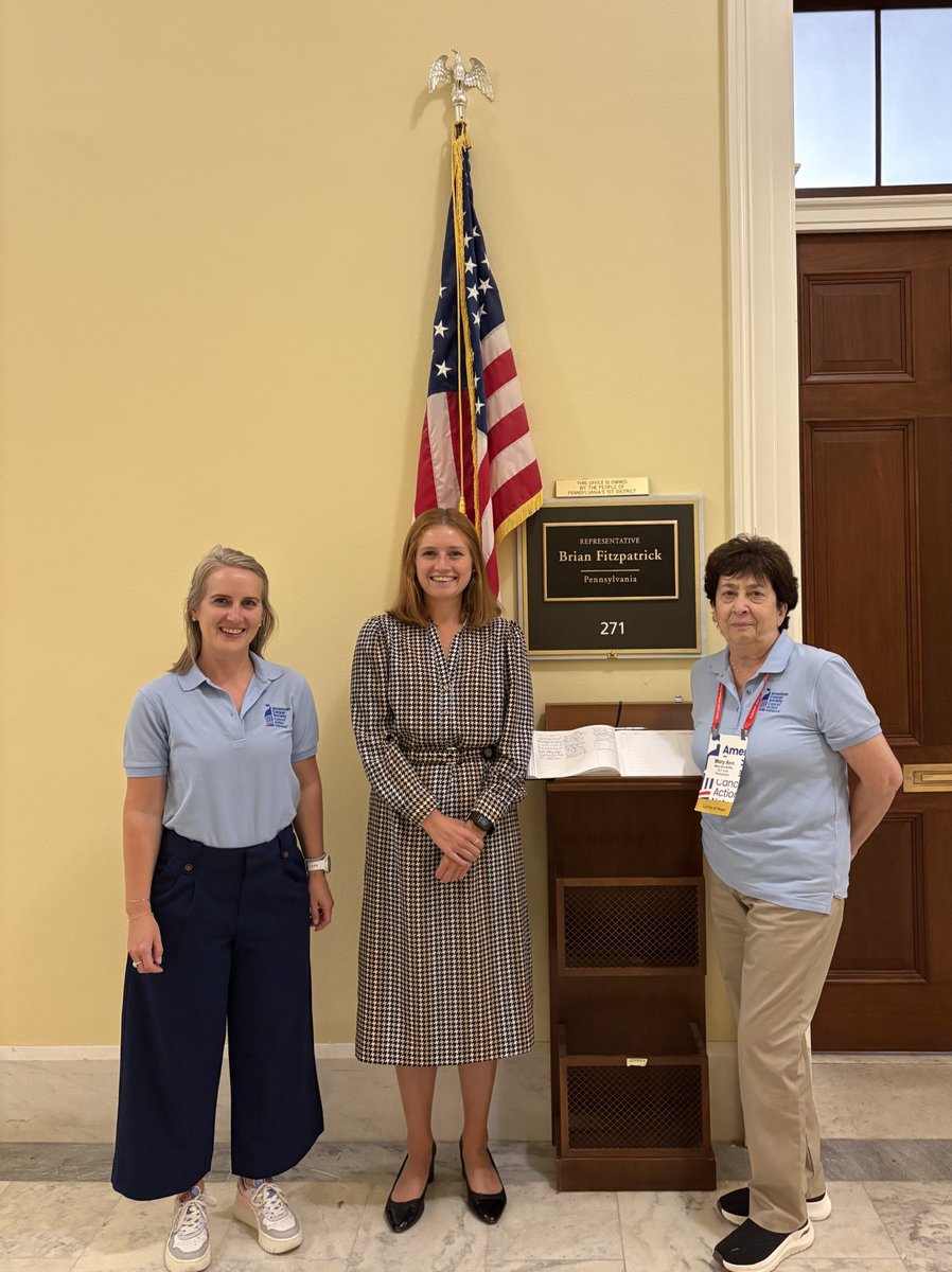 ACS CAN Pennsylvania (@acscanpa) on Twitter photo Thank you to <a href="/RepBrianFitz/">Rep. Brian Fitzpatrick 🇺🇸</a>’s office for meeting with <a href="/ACSCAN/">American Cancer Society Cancer Action Network</a> advocates today! We are grateful to have you as a champion in the fight against cancer. #ProtectCancerCures #MCED #CancerLobbyDay Thank you to <a href="/RepBrianFitz/">Rep. Brian Fitzpatrick 🇺🇸</a>’s office for meeting with <a href="/ACSCAN/">American Cancer Society Cancer Action Network</a> advocates today! We are grateful to have you as a champion in the fight against cancer. #ProtectCancerCures #MCED #CancerLobbyDay
