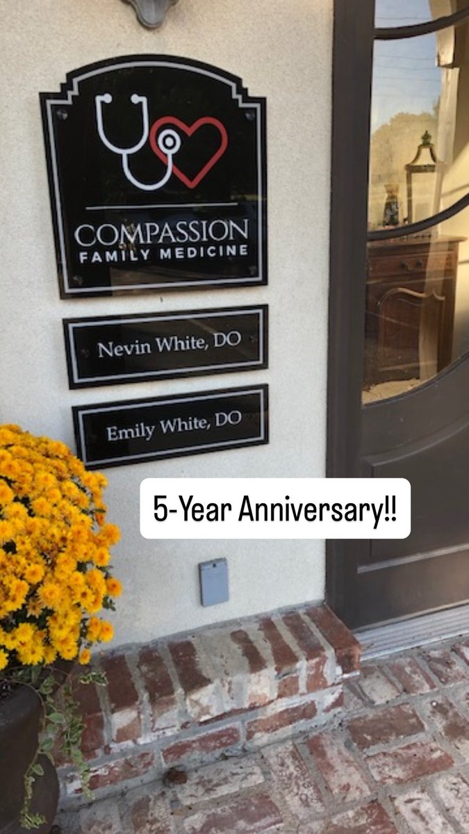 drnevinwhite's tweet photo. We are celebrating our 5-Year Anniversary for Compassion Family Medicine!! 🎉😀 #5yearanniversary 

https://t.co/f4l1bZ3dPl https://t.co/xtEDvcYHw7