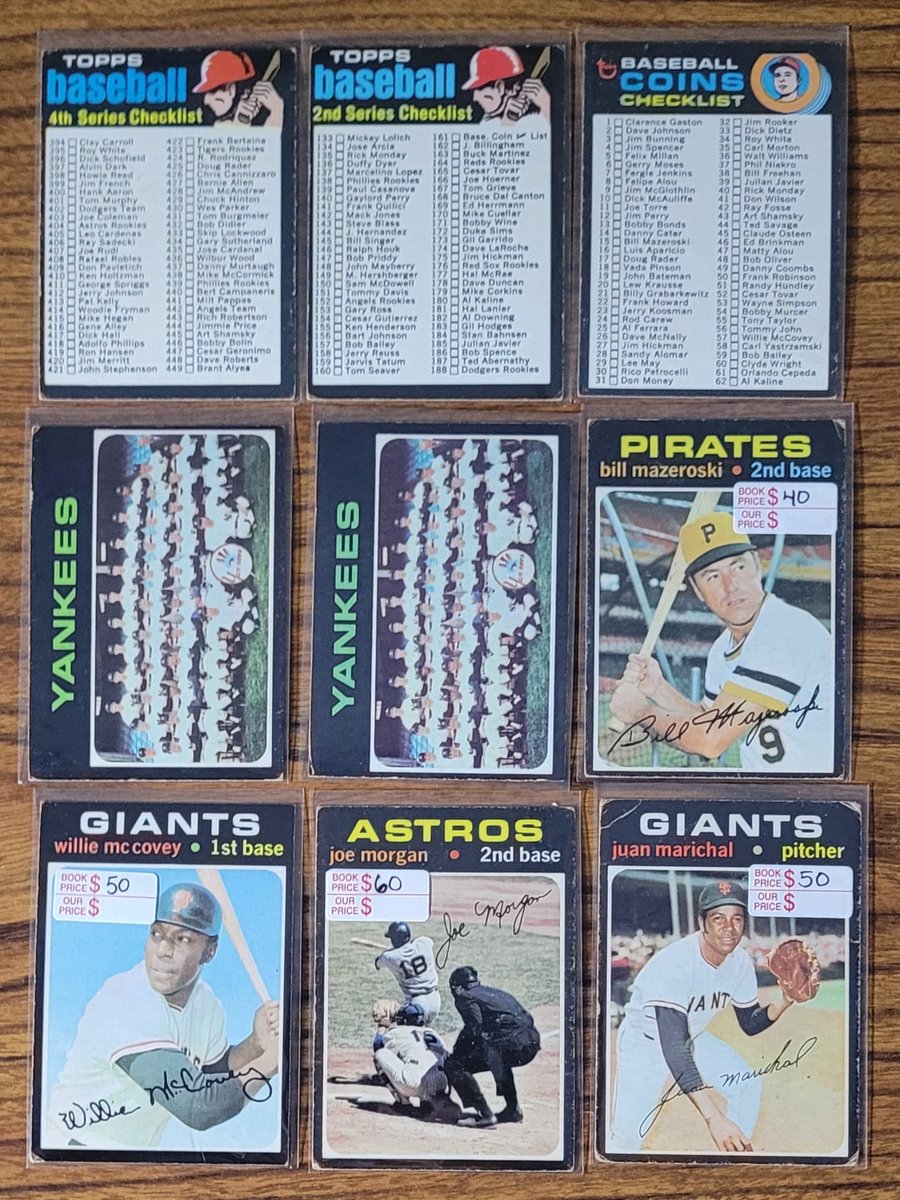 235 card lot of 1971 Topps, condition matches those pictured.  

$110 shipped 

Please see my pinned Tweet before transferring funds. Thanks