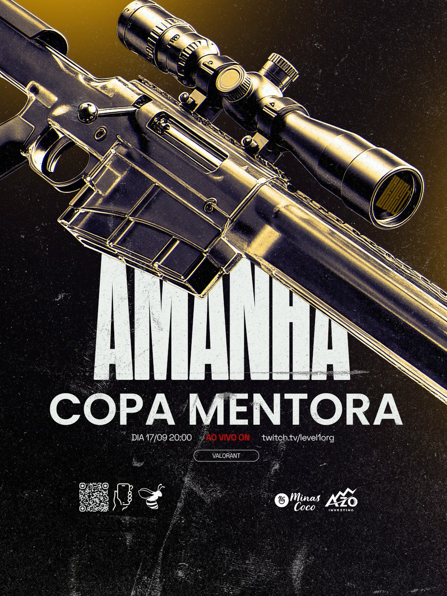 🎮 DIA DE COPA! 🎮
Amanhã é dia de batalha na Copa Mentora e a tropa da LEVEL1 está pronta pra mostrar força dentro do servidor! 💥🔥

📅 Dia 17/09
📺 Ao vivo em: twitch.tv/level1org

👊 Bora junto apoiar a equipe nessa caminhada!

#LEVEL1 #Valorant #GameDay #CopaMentora