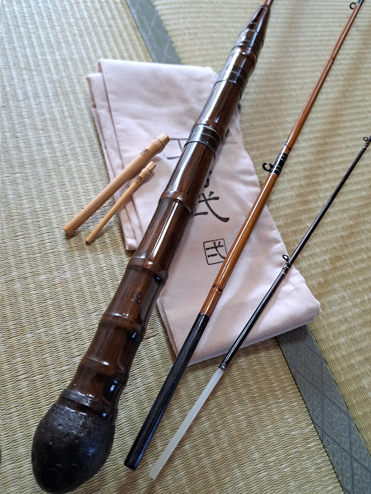 自作ヘチ和竿 ヘチ竿作りました。（作り方あり）約1年ぶり - 波止釣大好き