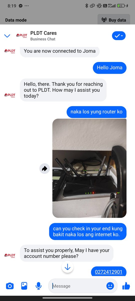 IvanFernan27's tweet photo. @PLDT_Cares @PLDT_Cares nakikipag lokohan ba ako sa inyo? Nag one moment tapos biglang chat session ended? https://t.co/27JpU9kPXu