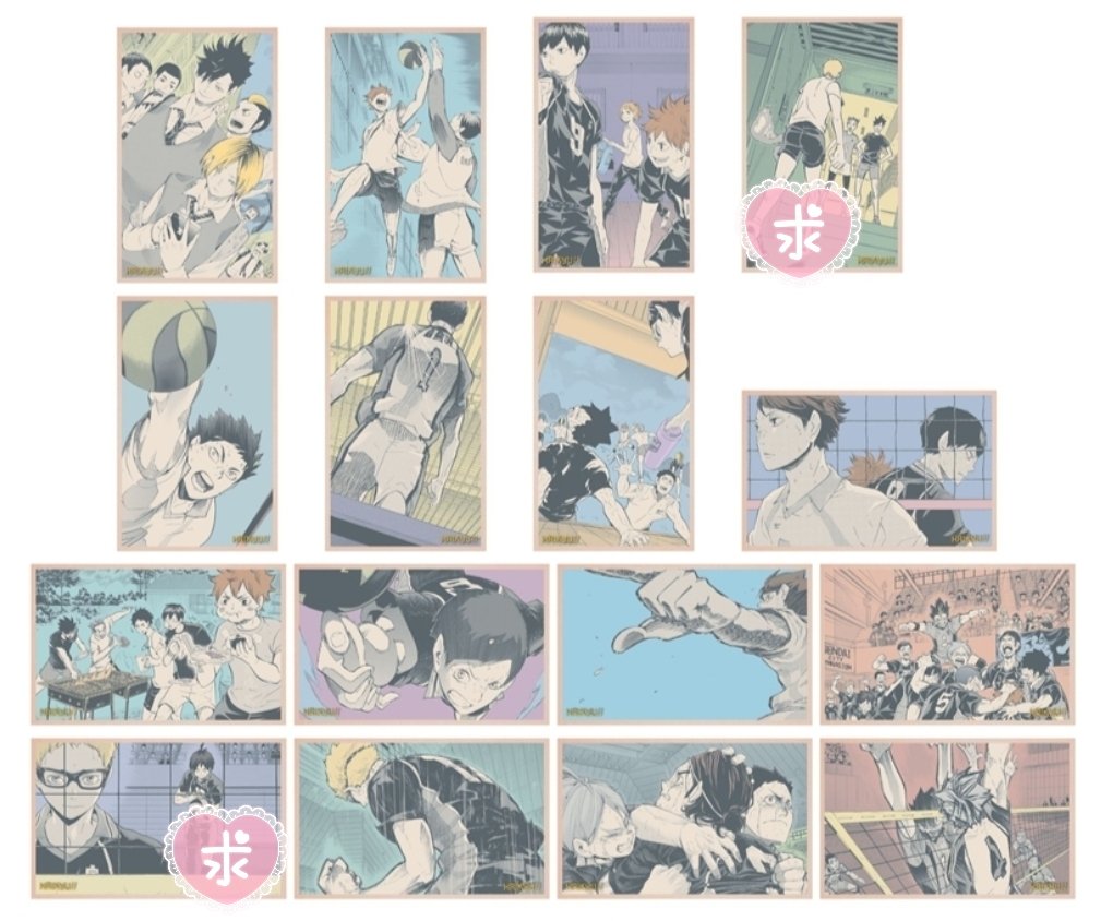 chi_animeaka's tweet photo. [交換] ハイキュー!! メモリアルコレクション 第1弾

譲 及川 音駒
求 添付画像2枚目 月島&amp;山口 月島&amp;黒尾&amp;木兎

2:2交換やコンプ目的の為決まる組合せを最優先いたします

郵送>お手渡し(だいぶお日にち限られます)

お気軽にお声掛けください https://t.co/B3nWM1pZg8