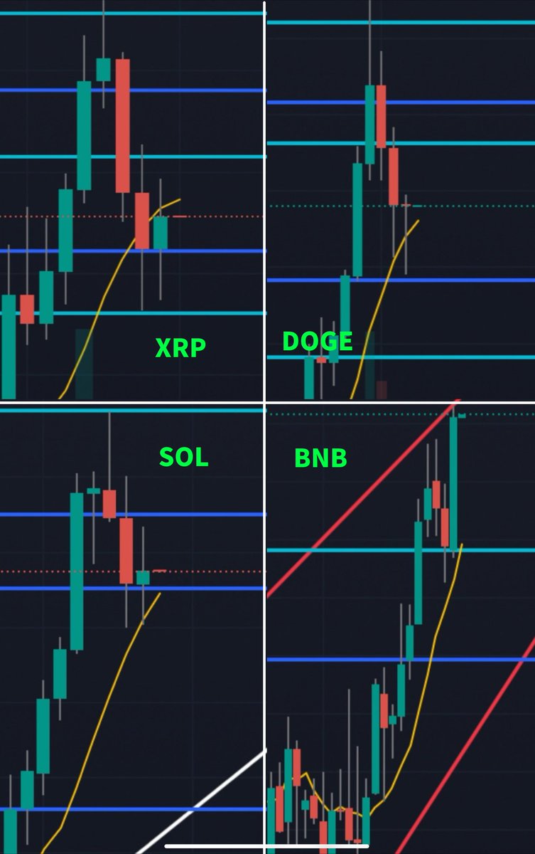 XRP #リップル 現在XRPは3.03 移動平均線を上抜けできず若干強気ではあるが、様子見の動き  上は3.08を抜けて安定するか否か、下は3.02、3.0を守れるかどうか  他の銘柄を見ていくとDOGEはトンボ足(買いが売りより強い)で終わり今日も強気継続だが弱め SOLは日を追うごとに ...
