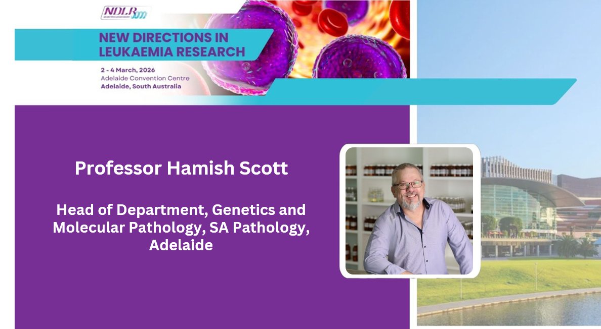 We are excited to announce #NDLR2026 speaker Prof Hamish Scott, from <a href="/SAPathology/">SA Pathology</a>.  Hamish's #CancerResearch is on identifying #BloodCancer #Genetics for the use in #PersonalizedMedicine.