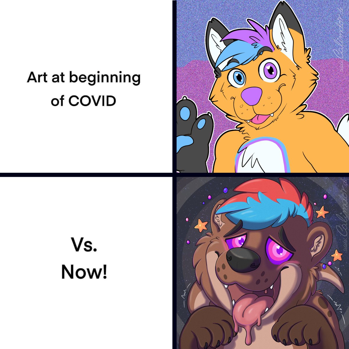 Progress! 2020 -&gt; 2025!
#Progress #furryartwork #Calimdor #Calimdorart