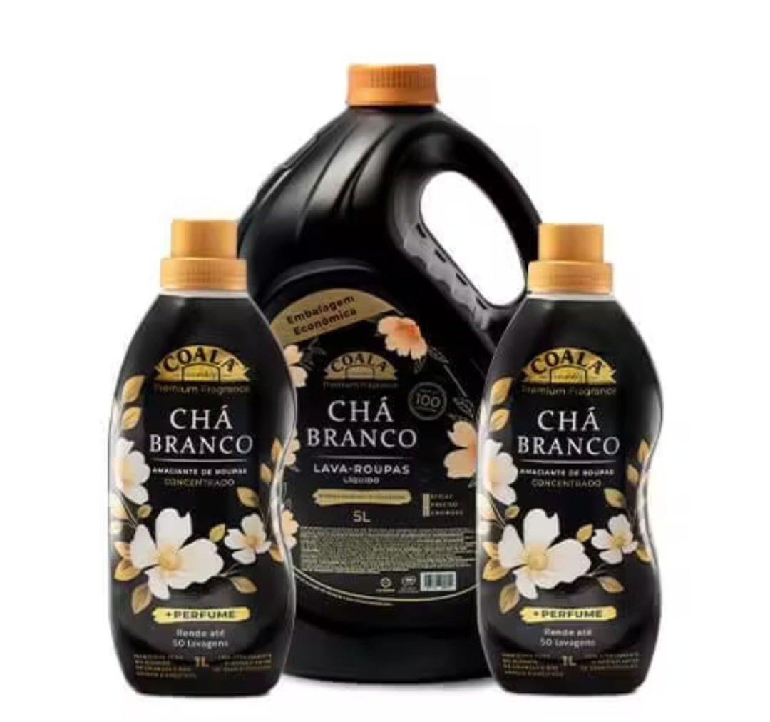Não acredito que lançaram amaciantee lava roupas de chá brancoooo 😍 amo