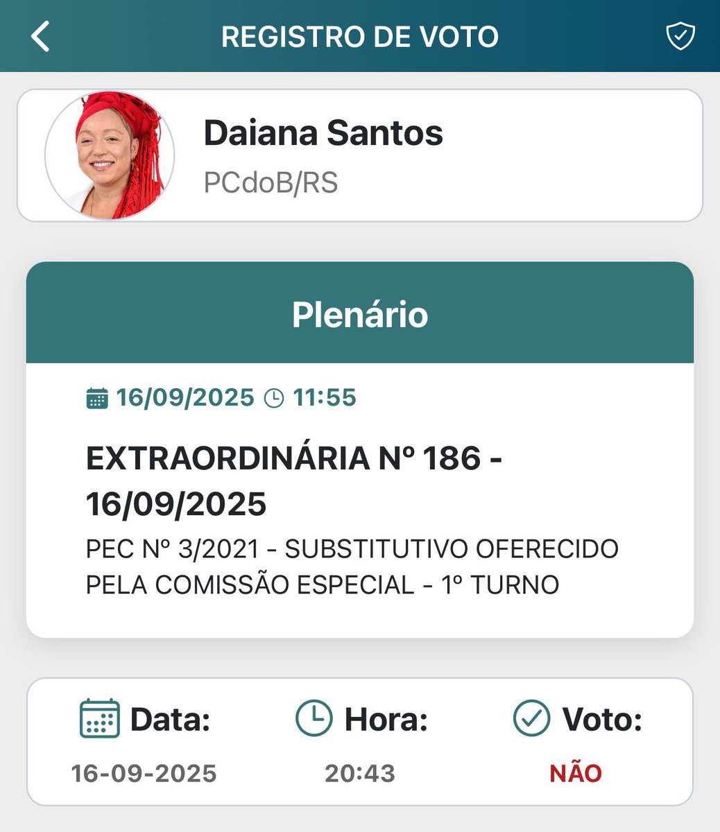 UM ABSURDO! UMA DESMORALIZAÇÃO DO PARLAMENTO!

A aprovação da PEC da Blindagem representa um dos maiores retrocessos já vistos no Parlamento brasileiro. Essa proposta altera a Constituição para exigir o aval do Congresso em qualquer processo contra parlamentares, criando uma