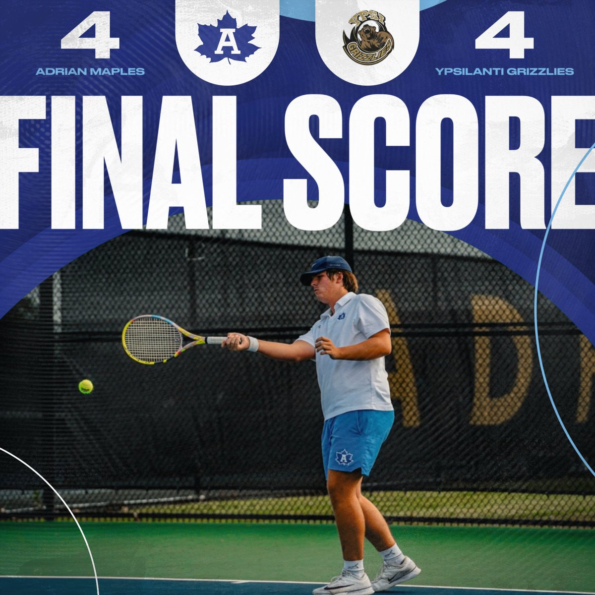 Maples split with Ypsi 🍁🎾