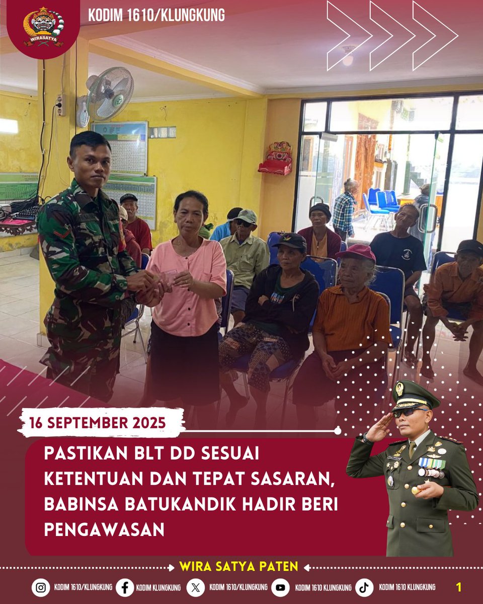 Dim1610klk's tweet image. Beri Pendampingan, Babinsa Batukandik Pastikan BLT DD Tersalur Ke Warga Penerima Manfaat

#kodimklungkung #kodim #klungkung #korem163wirasatya #kodamixudayana #kodam #tniad #tni