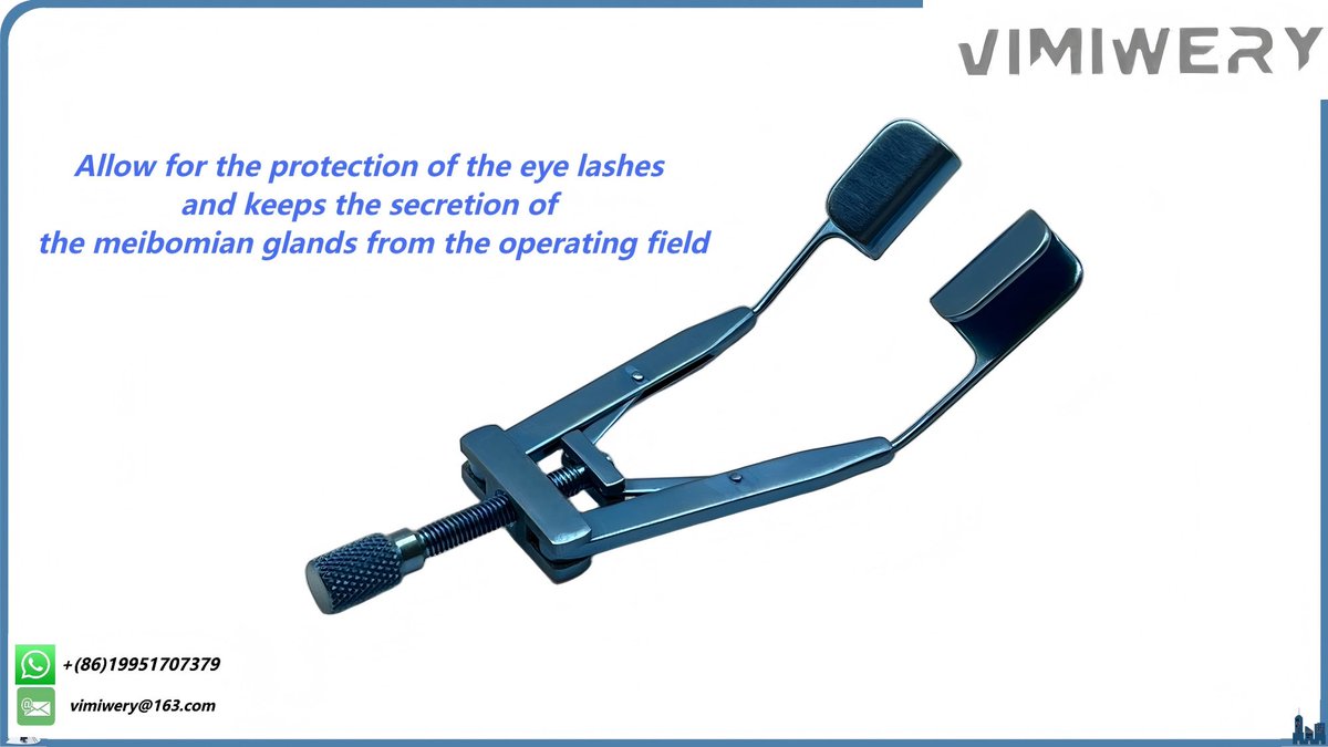 vimimery's tweet image. Speculums,
We offers professional #ophthalmic #surgical #instruments. Protects eyelashes and keeps meibomian gland secretion away from the operating field.#You can contact us for more details.
Email: vimiwery@163.com
ebay.com/usr/vimiwery

#speculum #ophthalmology #eyesurgery